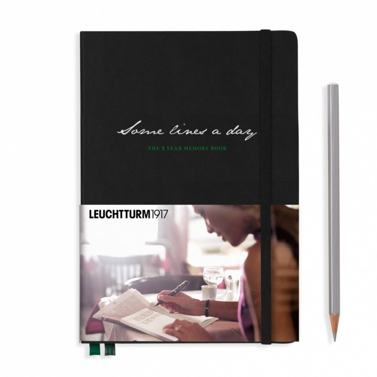 Leuchtturm1917 Some Lines A Day, 5 Year Memory Book, Medium (A5) Black