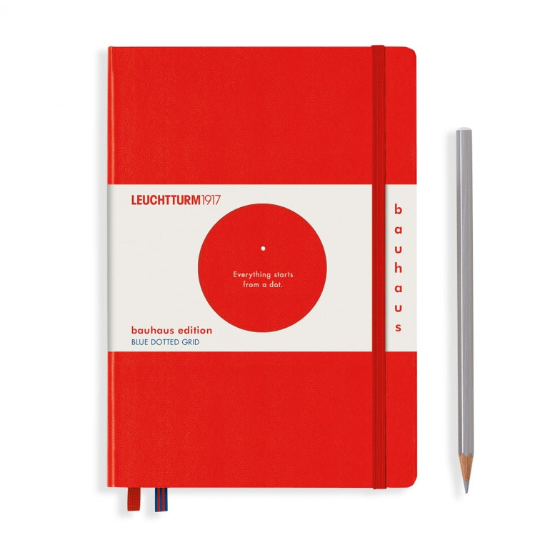 Leuchtturm1917 Notebook Bauhaus Edition Red