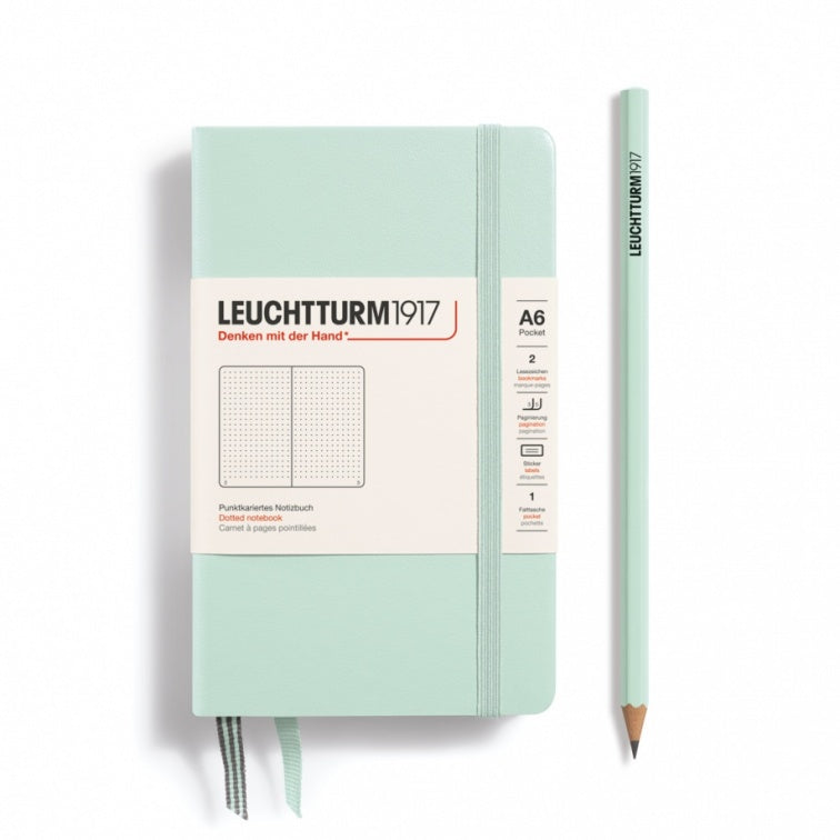 Leuchtturm1917 Mint Green, Notebook Hardcover Pocket (A6)