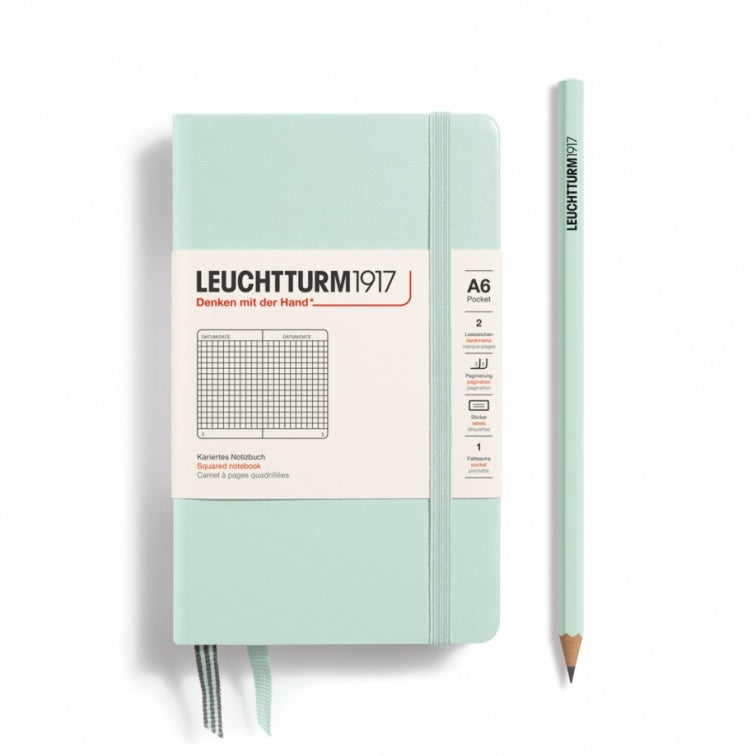 Leuchtturm1917 Mint Green, Notebook Hardcover Pocket (A6)
