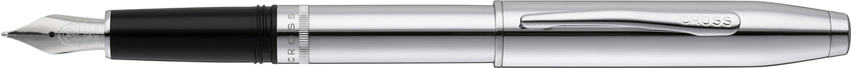 Cross Foundry Polished Chrome with Polished Chrome Appointments and Stainless Steel Medium Nib Fountain Pen