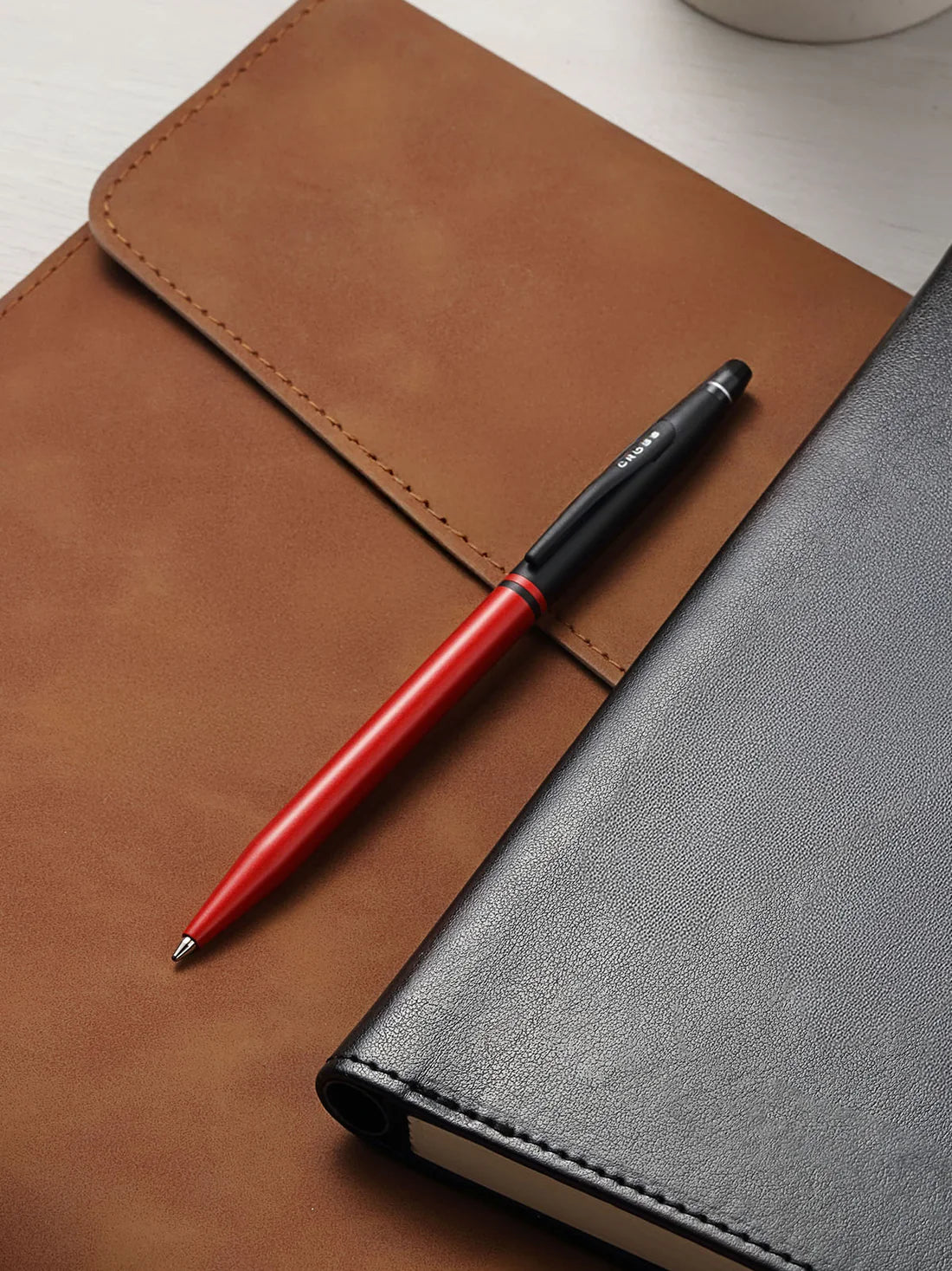 Cross Click™ Tuxedo Satin Metallic Red Ballpoint Pen