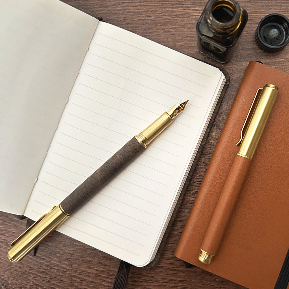 IWI HANDSCRIPT FOUNTAIN PEN RETRO BRASS