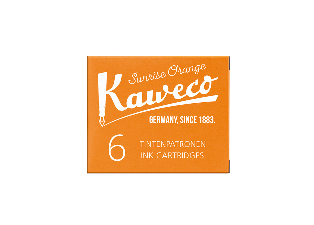 KAWECO INK CARTRIDGES 6 PIECES SUNRISE ORANGE