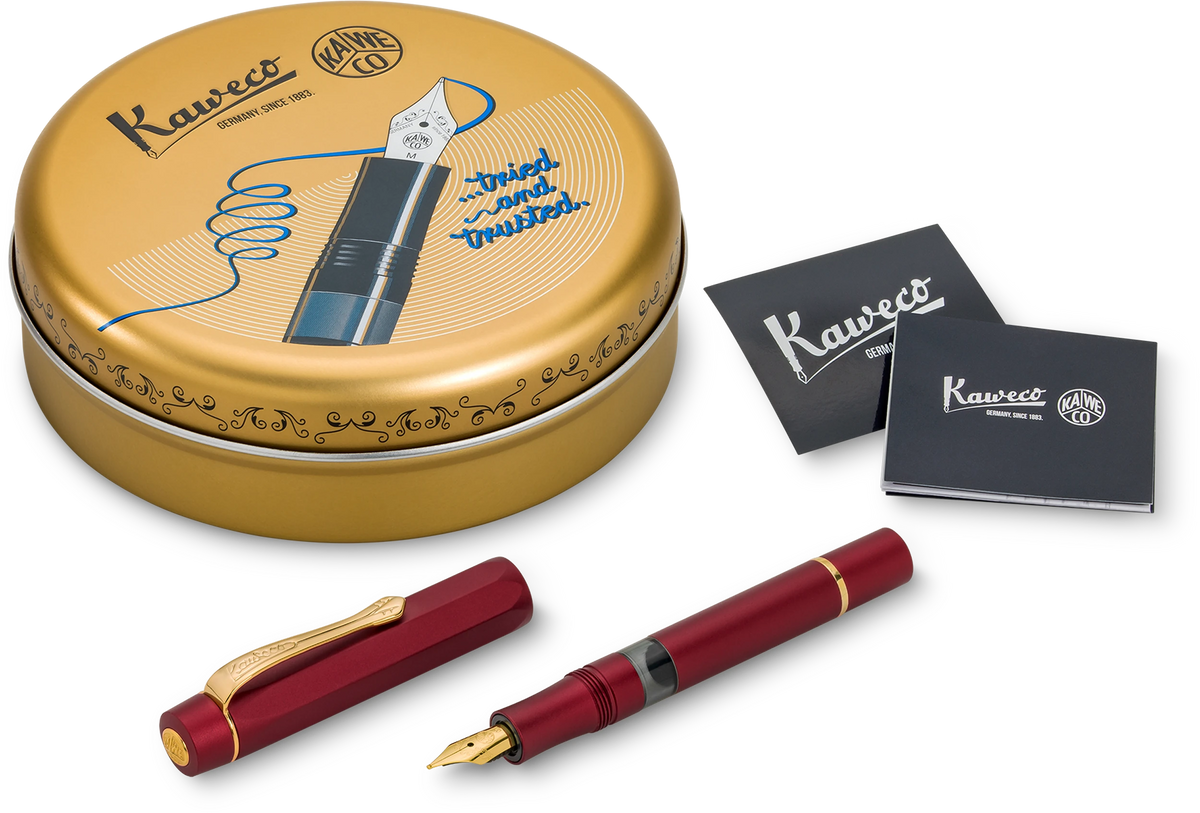 Kaweco PISTON SPORT AL Set Bordeaux/Gold