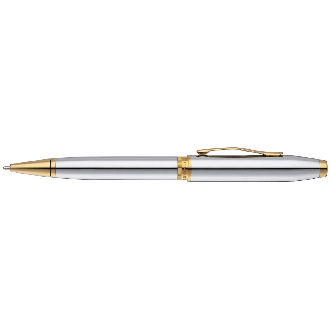 Cross Foundry Polished Chrome with PVD Gold Appointments Ballpoint Pen