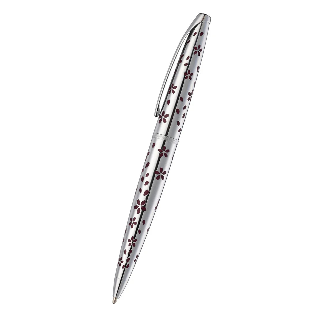 Cross ATX® Cherry Blossom Polished Chrome with Polished Chrome Appointments Ballpoint Pen