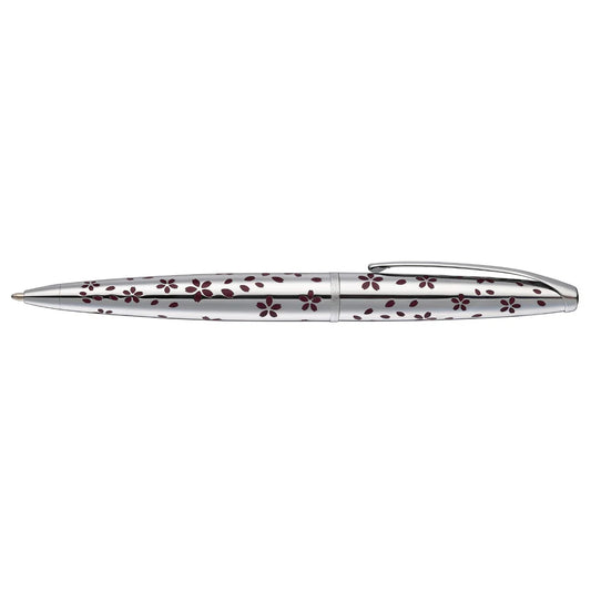 Cross ATX® Cherry Blossom Polished Chrome with Polished Chrome Appointments Ballpoint Pen