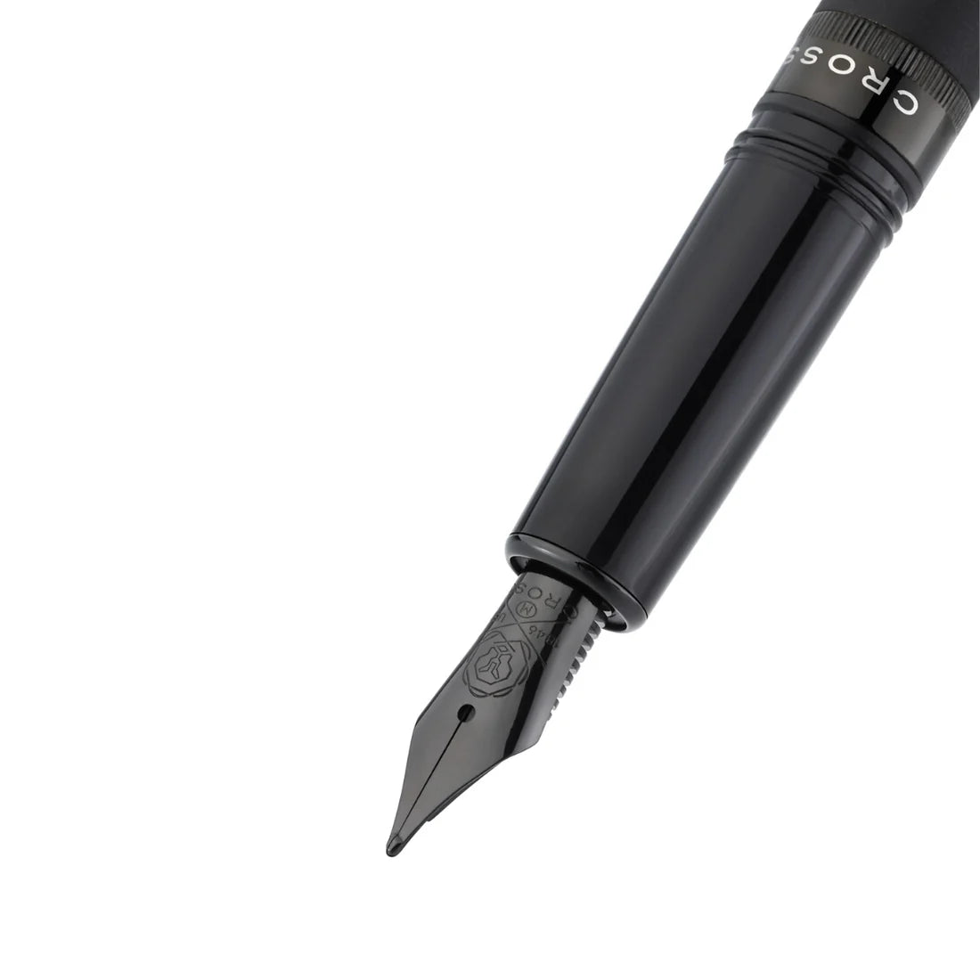 Cross Foundry Matte Black Lacquer with PVD Black Appointments Rollerball Pen