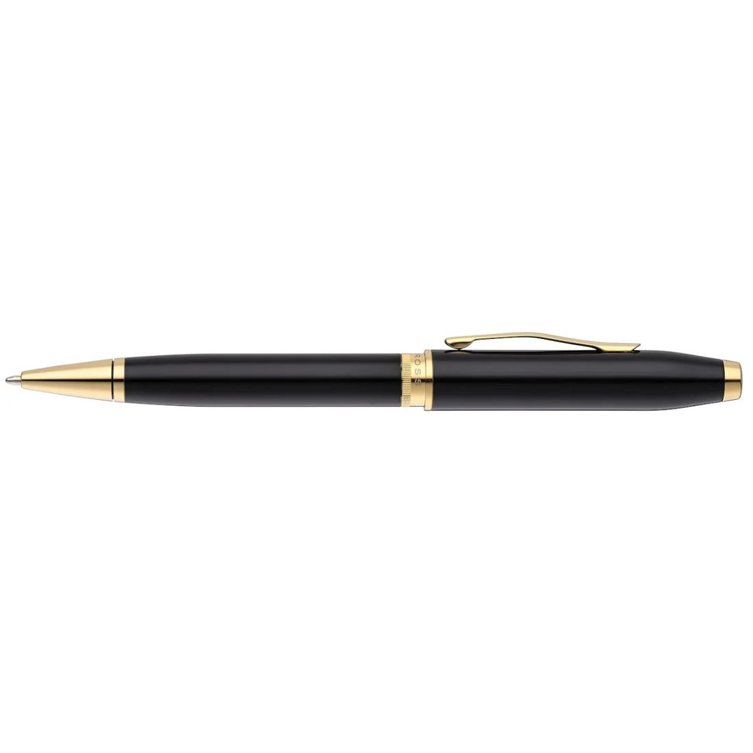 Cross Foundry Glossy Black Lacquer with PVD Gold Appointments Ballpoint Pen