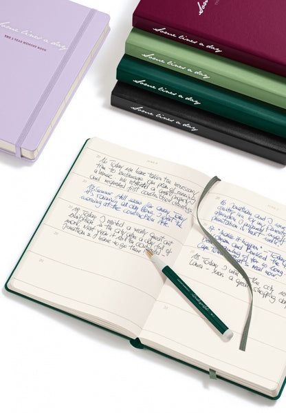Leuchtturm1917 Some Lines A Day, 5 Year Memory Book, Medium (A5) Black