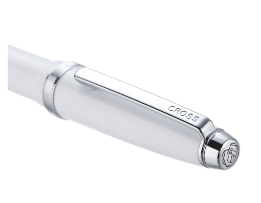 Cross Lume Porcelain White with Polished Chrome Appointments Rollerball Pen