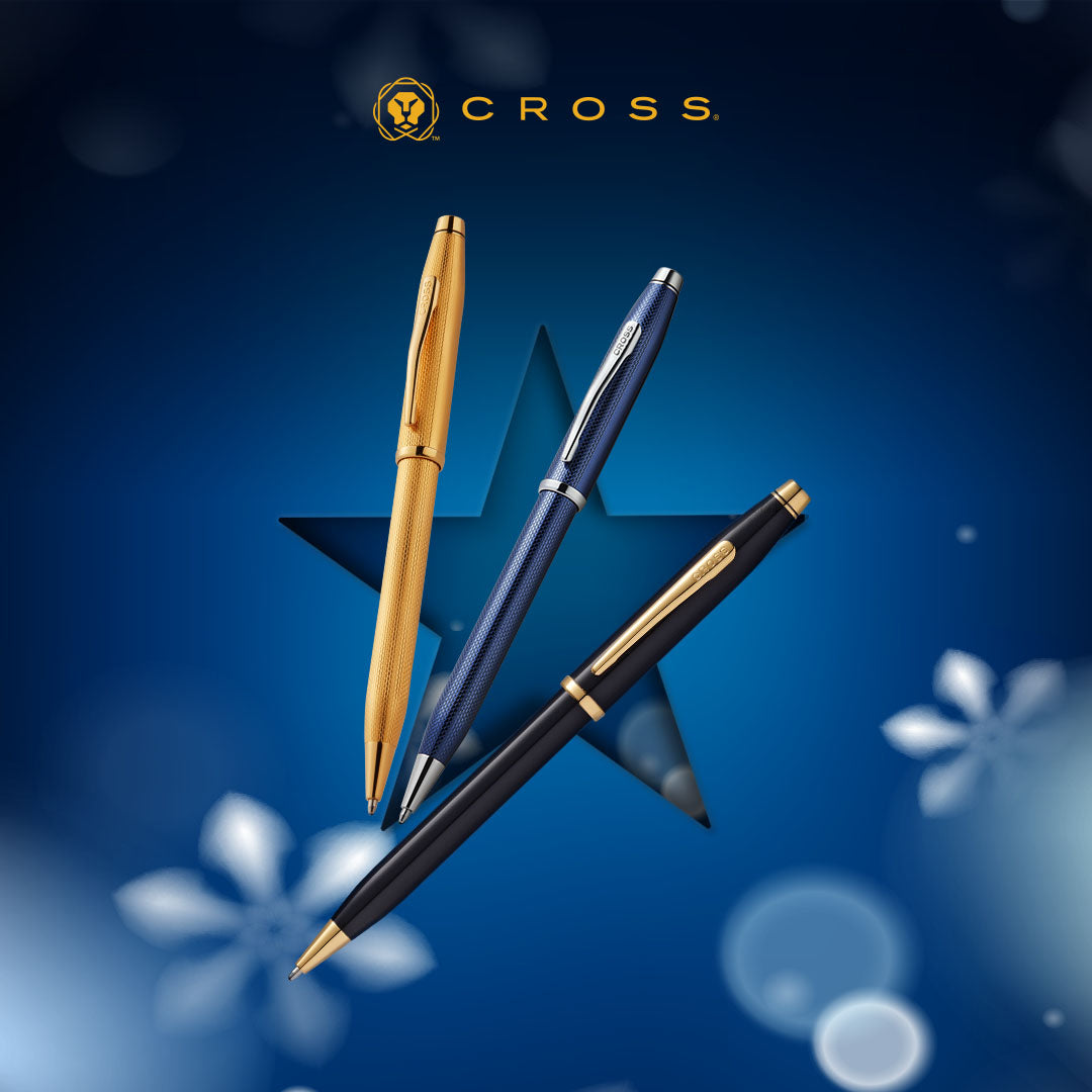 Cross Century® II Polished 23KT Gold-plated Engraved Diamond Pattern with 23KT Gold-plated Appointments Ballpoint Pen