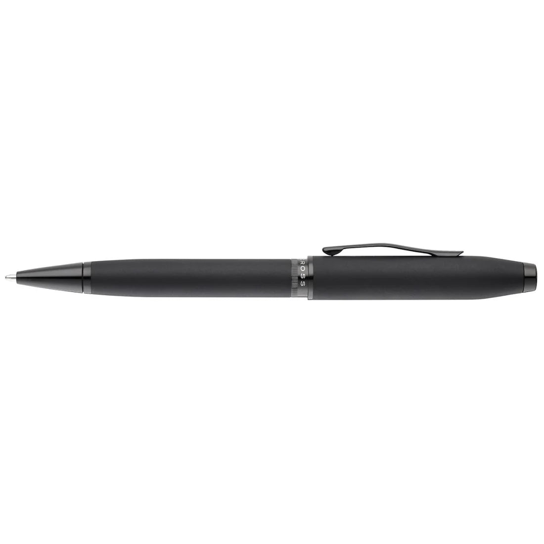 Cross Foundry Matte Black Lacquer with PVD Black Appointments Ballpoint Pen