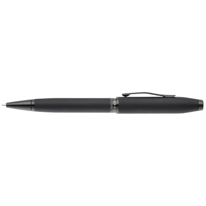 Cross Foundry Matte Black Lacquer with PVD Black Appointments Ballpoint Pen