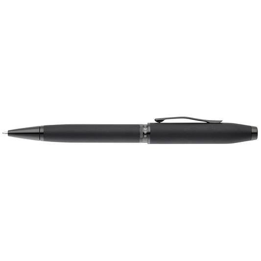Cross Foundry Matte Black Lacquer with PVD Black Appointments Ballpoint Pen
