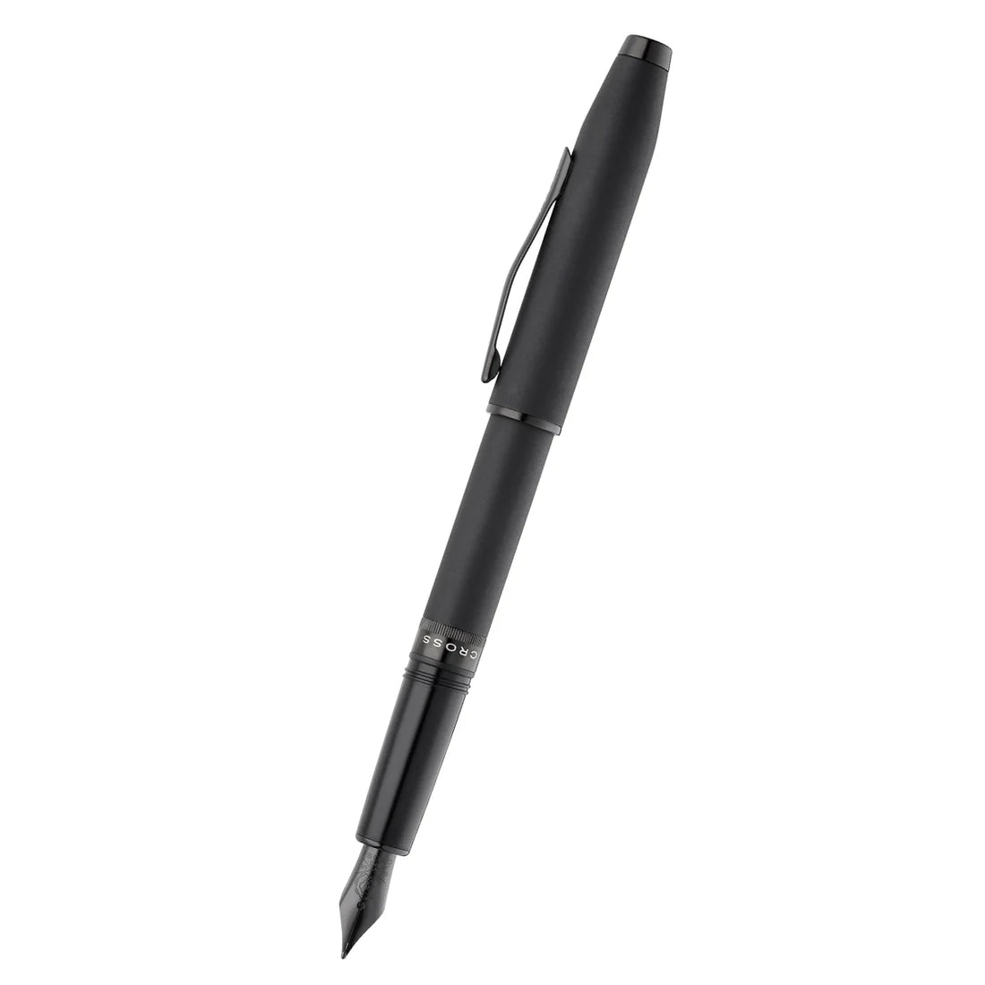 Cross Foundry Matte Black Lacquer with PVD Black Appointments Rollerball Pen