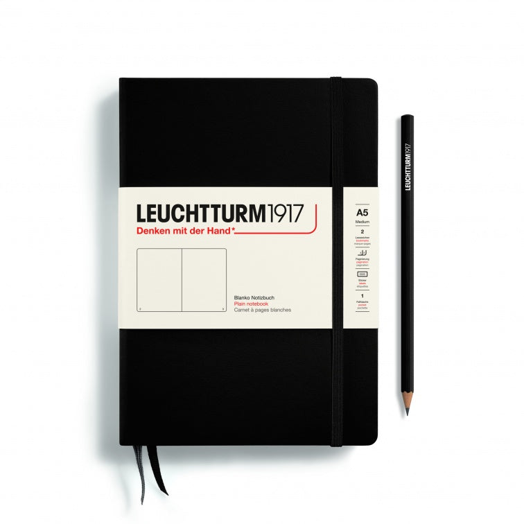 Leuchtturm1917 Black, Notebook Hardcover Medium (A5)