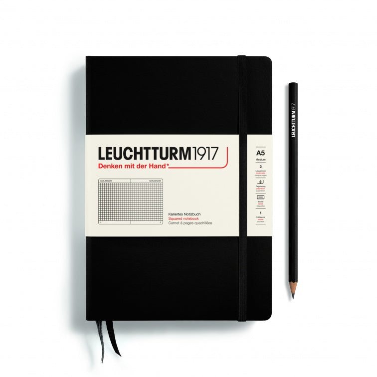 Leuchtturm1917 Black, Notebook Hardcover Medium (A5)