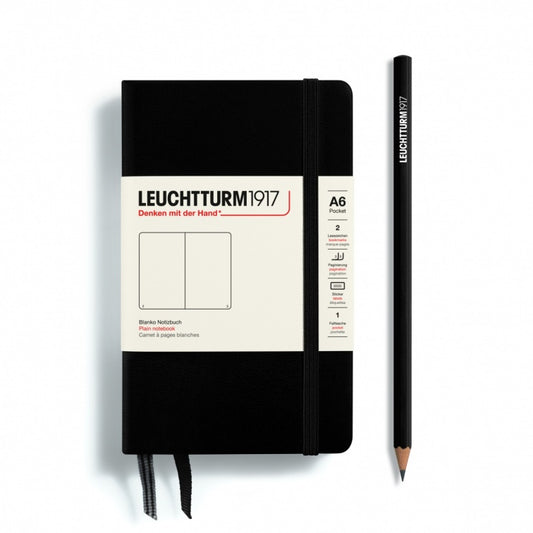 Leuchtturm1917 Black, Notebook Hardcover Pocket (A6)