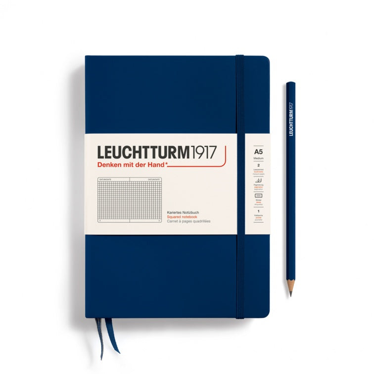 Leuchtturm1917 Navy, Notebook Hardcover Medium (A5)