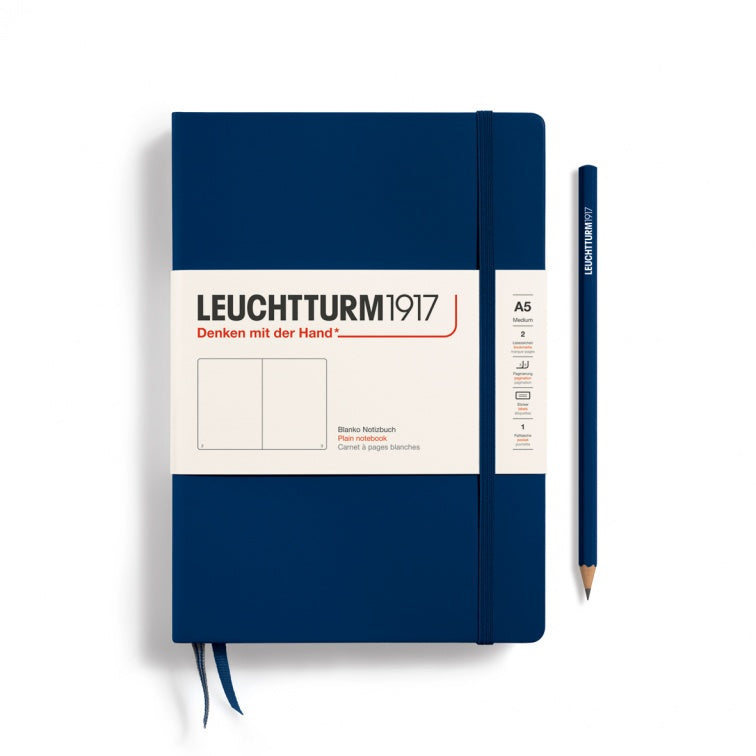 Leuchtturm1917 Navy, Notebook Hardcover Medium (A5)