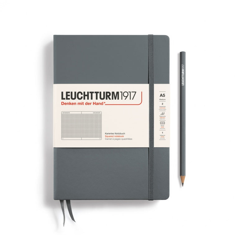 Leuchtturm1917 Anthracite, Notebook Hardcover Medium (A5)