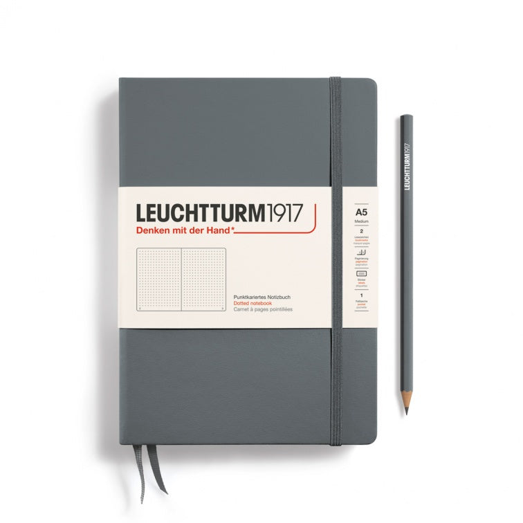 Leuchtturm1917 Anthracite, Notebook Hardcover Medium (A5)