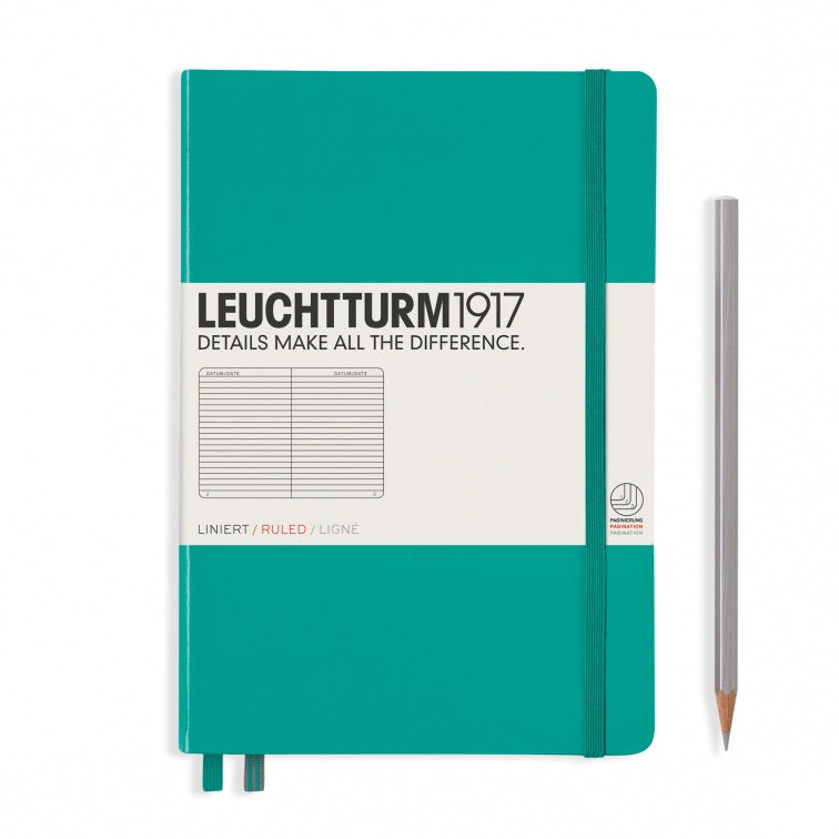 Leuchtturm1917 Emerald, Notebook Hardcover Medium
