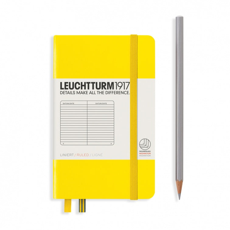 Leuchtturm1917 Lemon, Notebook Hardcover Pocket (A6)