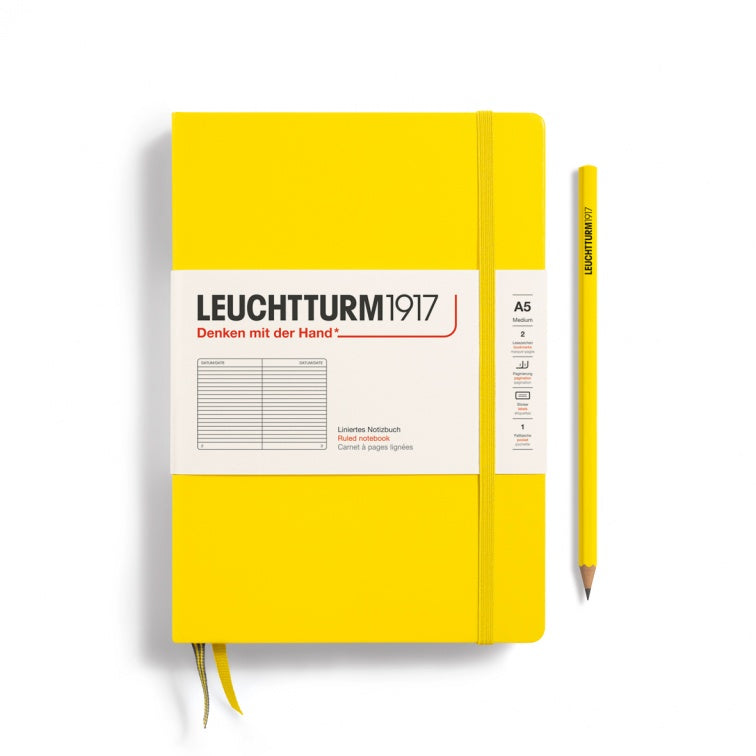 Leuchtturm1917 Lemon, Notebook Hardcover Medium (A5)