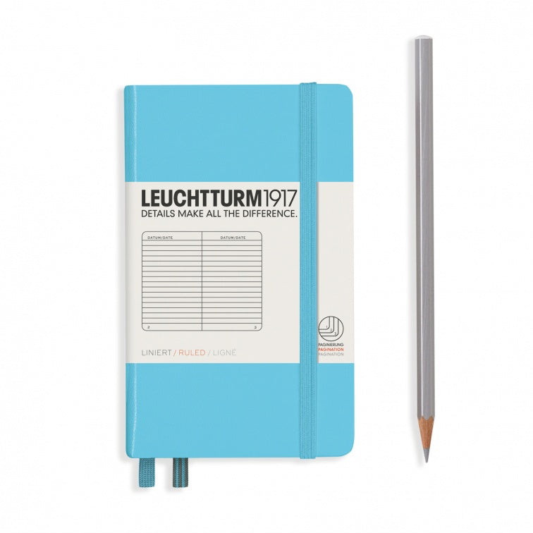 Leuchtturm1917 Ice Blue, Notebook Hardcover Pocket (A6)