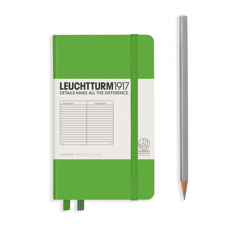 Leuchtturm1917 Fresh Green, Notebook Hardcover Pocket (A6)