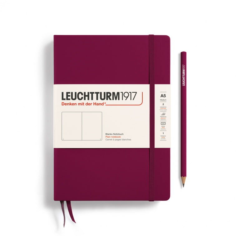Leuchtturm1917 Port Red, Notebook Hardcover Medium (A5)