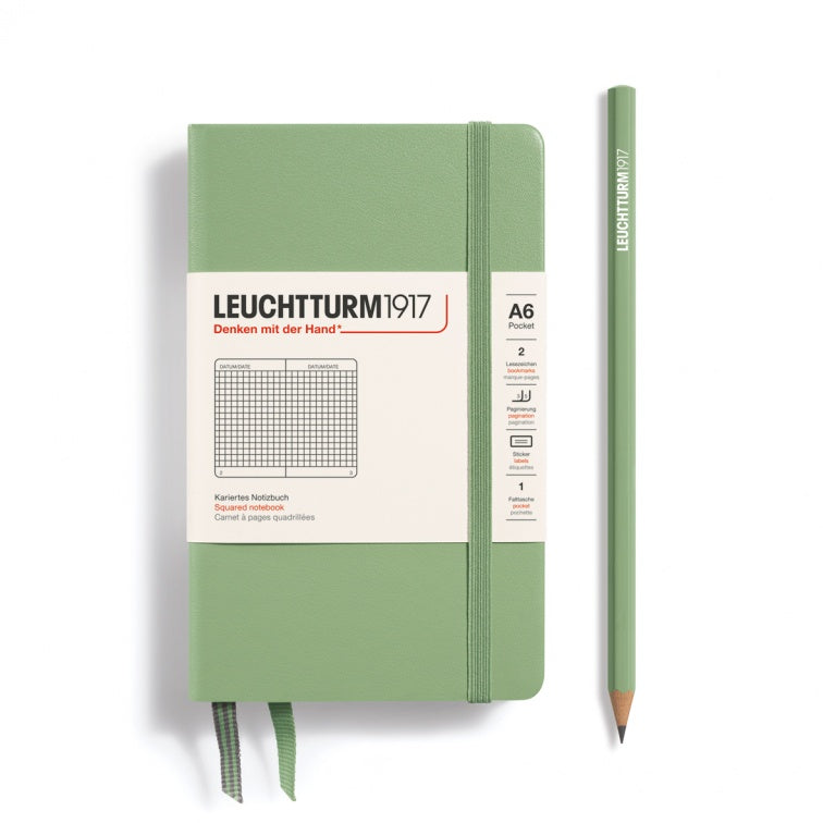 Leuchtturm1917 Sage, Notebook Hardcover Pocket (A6)