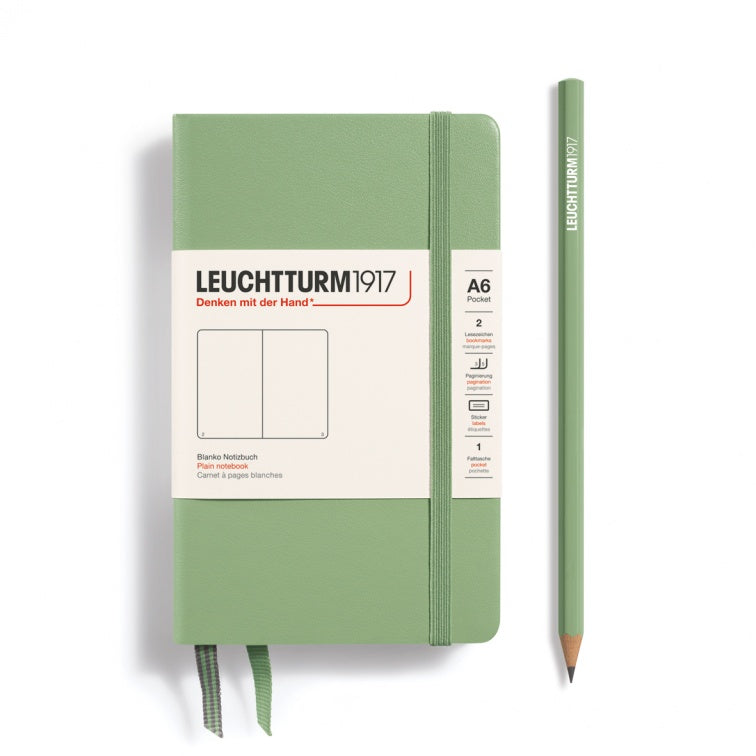 Leuchtturm1917 Sage, Notebook Hardcover Pocket (A6)