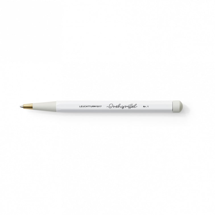 Drehgriffel Nr. 1 White (with Black Gel Refill)