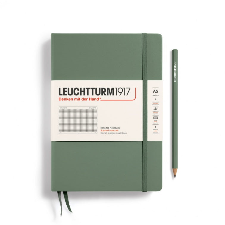 Leuchtturm1917 Olive, Notebook Hardcover Medium (A5)