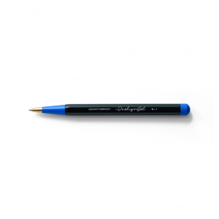 Black / Royal Blue, Drehgriffel Nr. 1, Bauhaus Edition, ballpoint pen with royal blue ink