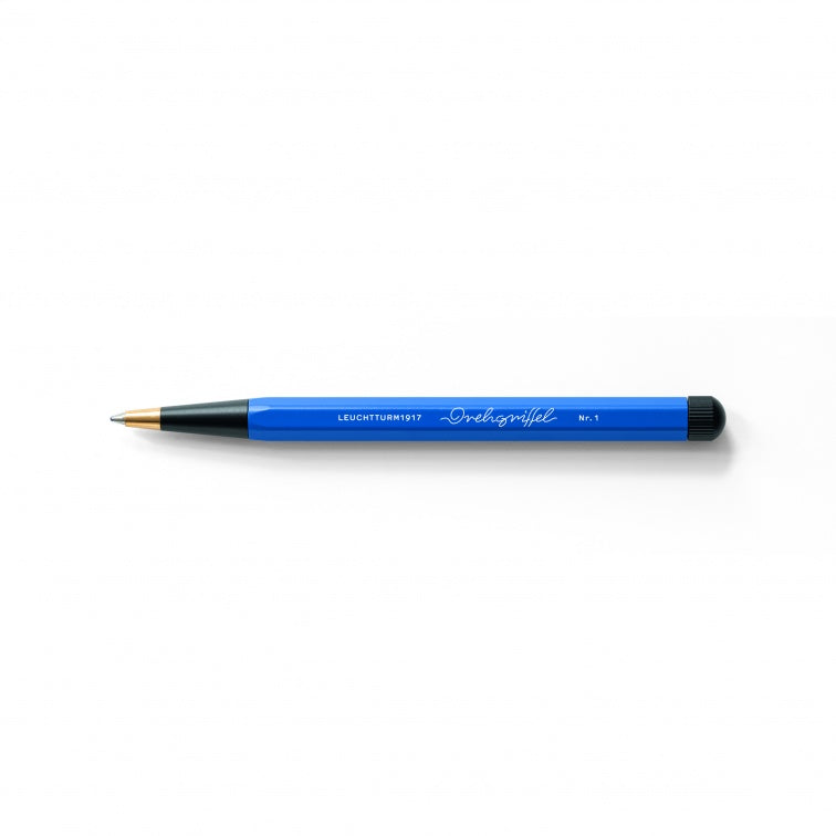 Royal Blue / Black, Drehgriffel Nr. 1, Bauhaus Edition, ballpoint pen with royal blue ink