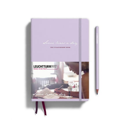 Leuchtturm1917 Some Lines A Day, 5 Year Memory Book, Medium (A5) Lilac