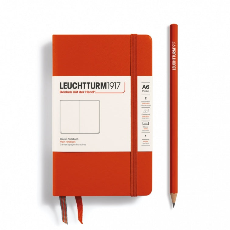 Leuchtturm1917 Fox Red, Notebook Hardcover Pocket (A6)