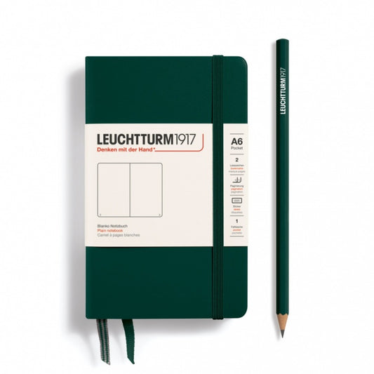 Leuchtturm1917 Forest Green, Notebook Hardcover Pocket (A6)