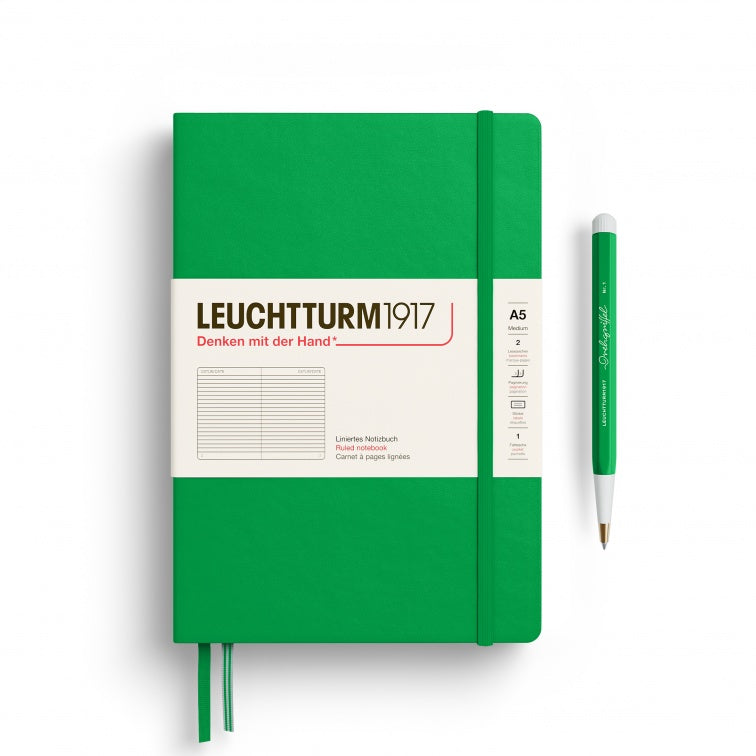Leuchtturm1917 Spring Leaf, Notebook Hardcover Medium (A5)