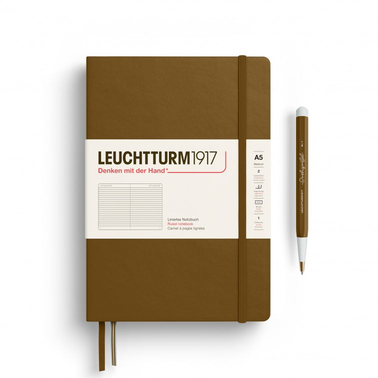 Leuchtturm1917 Spice Brown, Notebook Hardcover Medium (A5)