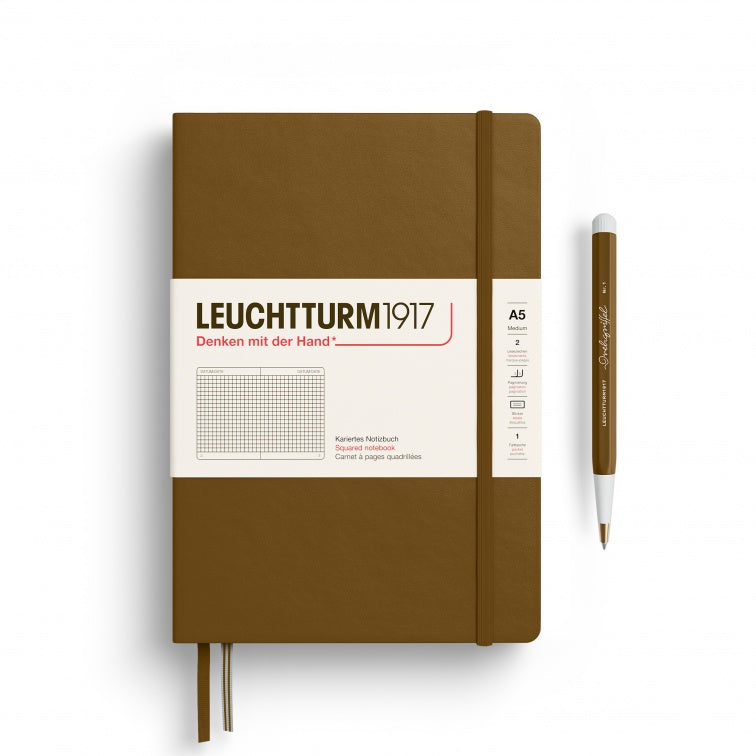 Leuchtturm1917 Spice Brown, Notebook Hardcover Medium (A5)