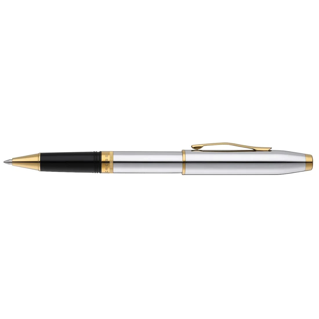 Cross Foundry Polished Chrome with PVD Gold Appointments Rollerball Pen