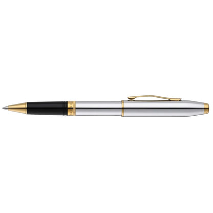 Cross Foundry Polished Chrome with PVD Gold Appointments Rollerball Pen