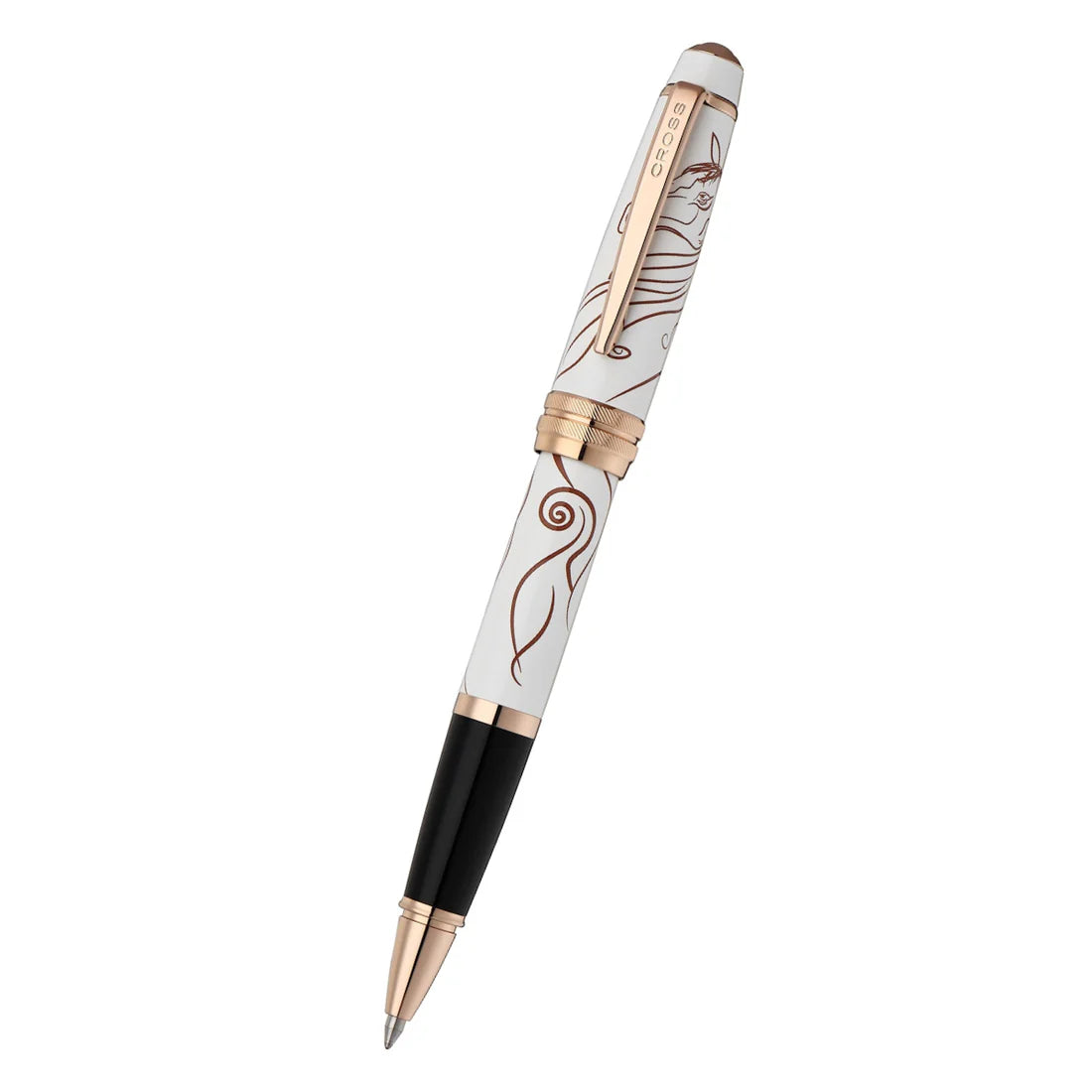 Cross Bailey Zodiac Year of the Horse White Lacquer with Rose-Gold Plated Appointments Ballpoint Pen