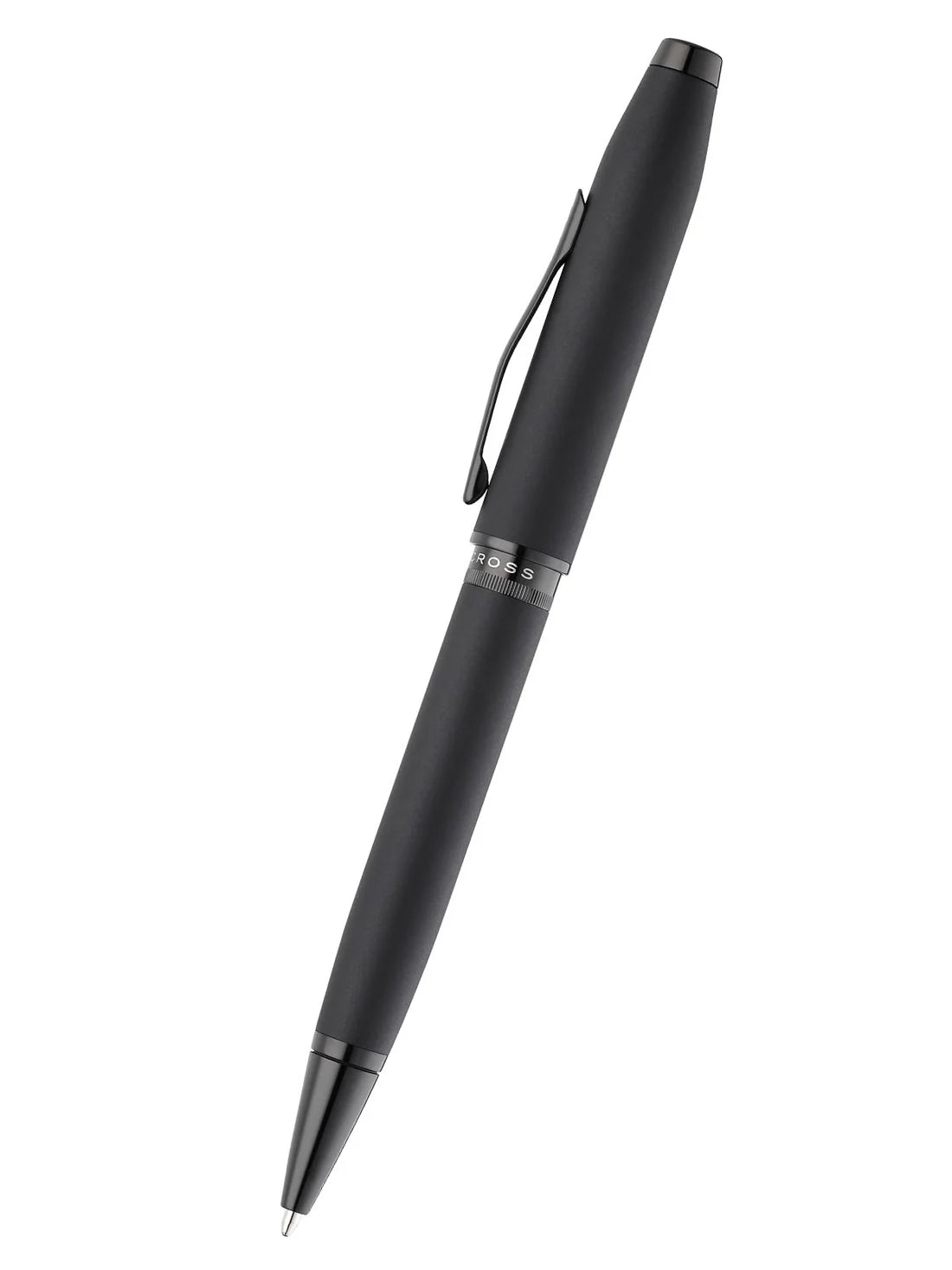 Cross Foundry Matte Black Lacquer with PVD Black Appointments Ballpoint Pen